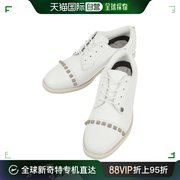 韩国直邮gfore女士高尔夫，钉鞋白色系带休闲百搭时尚高尔夫白色