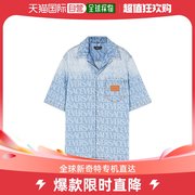 香港直邮潮奢versace范思哲男士印花牛仔衬衫