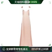 香港直邮潮奢magdabutrym女士，真丝绸缎长款吊带连衣裙