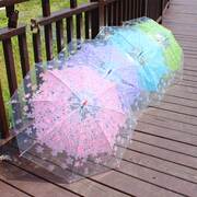 安全全自动儿童雨伞折叠小学生女童公主男女孩小孩超轻便上学专用