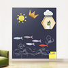 创意磁性墙贴太阳星星云朵造型磁吸软包3d立体个性，磁力黑板装饰贴环保pu材质
