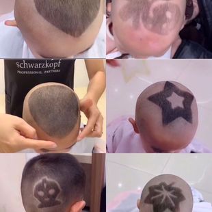 婴儿儿童理发模具造型头型男童，宝宝雕刻辅助模型，模具理发辅助模型