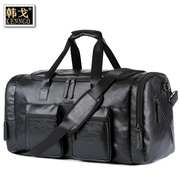 旅行包男士手提超大容量，出差旅游潮休闲斜挎皮包，大包行李包收纳袋
