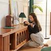 归家原创法式复古实木，电视柜美式客厅小户型视听柜，组合中古风家具