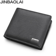 JINBAOLAI工厂直供外贸短款男士钱包真皮钱包零钱包钱包钱夹