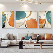 抽象客厅沙发背景墙装饰画三联画轻奢高级感挂画大气现代简约壁画
