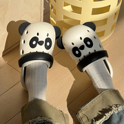熊猫洞洞鞋女夏季可爱卡通，eva户外穿亲子，防滑软底两穿包头凉拖鞋