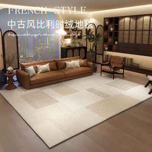 客厅地毯现代简约茶几毯北欧卧室，家用免洗沙发床边高级轻奢风地垫