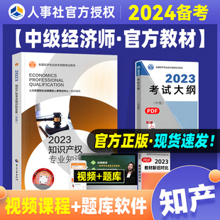 备考2024年中级经济师考试知识产权专业知识与实务，2023年版经济专业技术资格，考试用书可搭经济基础知识中国人事出版社