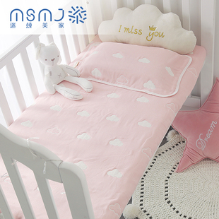 婴儿床单儿童六层纱布床单件宝宝纯棉加厚盖被单春夏秋冬季幼儿园