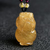 天然金发晶(金发晶，)貔貅吊坠发晶钛晶貔貅女饰品项链天然水晶挂件礼物