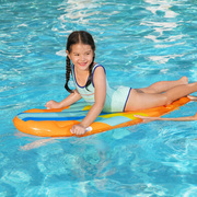 儿童冲浪板滑水板充气水上充气浮排踢板戏水游泳圈飞船游泳装备