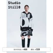 Studio1till8｜简约色块设计感海军领毛衣女a字半裙秋冬针织套装