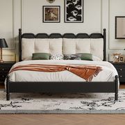 法式复古床主卧温莎床1.5M1.8M双人床现代简约美式实木床软包婚床