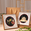 麦秆画工艺品创意摆件装饰画中国风特色送老外西安文创纪念品