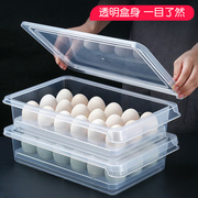日式冰箱收纳鸡蛋盒保鲜收纳格塑料装放鸡蛋的架托防撞多层可叠加