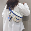 韩版时尚拼色胸包女男生日系潮工装运动单肩小挎包手机腰包斜挎包