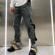 原创高级感设计师休闲裤男式夏季青年流行纯色宽松小脚哈伦裤