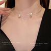 珍珠开口项圈女颈带高级设计感小众choker项链2023颈圈