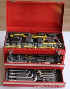 83件套铁箱工具组套家用组合工具套装抽屉工具箱组套
