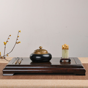 红木工艺品茶具摆件底座实木置物托架方形奇石头花盆佛像盆景底座