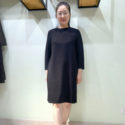 韫yun空气棉长袖连衣裙2021冬装，套头显瘦中长卫衣裙女打底裙