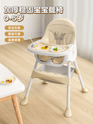 宜家宝宝餐椅吃饭多功能可折叠宝宝椅家用便携式婴儿餐桌座椅儿童