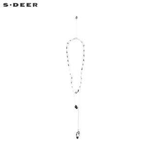sdeer圣迪奥时尚，锁骨链双层吊坠，项链s23184336