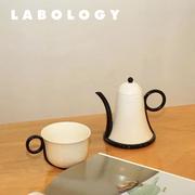 l奶ablo001gyo假日，油复古釉下色彩绘陶瓷杯，碗壶茶具套装