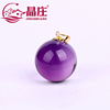 高品质天然紫水晶吊坠深紫色，宝石水晶球挂件g18k金显气质锁骨项链