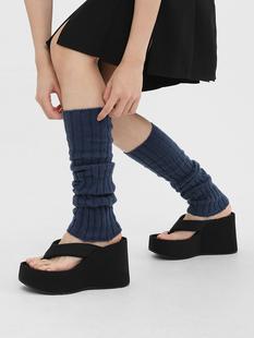 个性不被定义丨羊毛，袜套女秋冬季针织腿套搭配鲨鱼，裤雪地靴堆堆袜