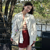 肉完夏季韩版休闲白色衬衫，外套女春秋，薄款2024女小个子衬衣