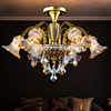澳米欧式铜灯 全铜吊灯 美式客厅卧室水晶灯具 仿古纯铜吊灯饰