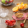 乐美雅家用钢化玻璃大碗厨房微波炉莲花碗耐热小号水果蔬菜沙拉碗