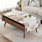 日式小清新棉麻布艺桌布客厅长方形茶几餐桌布桌布电视柜防尘盖布