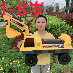 嘉百乐挖掘机可坐可骑挖机大号炫动巨力神工程车儿童生日礼物玩具