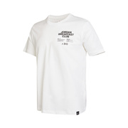 nike耐克男子jordan运动dri-fit篮球速干短袖，白色t恤dq7385-100