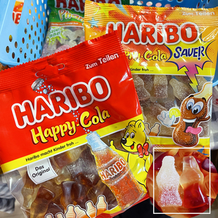 荷兰Haribo哈瑞宝可乐味橡皮糖德国进口糖果网红儿童软糖