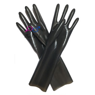 氯化手套专用丝滑胶短手套一次成型纤细分指颜色有特别特小码13