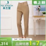 米兰登妈妈裤子洋气夏装，2024年薄款减龄时尚，休闲裤中老年女装