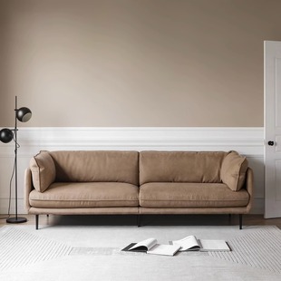 Justin现代简约科技布沙发小户型客厅直排分体法式奶油风羽绒沙发