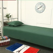 军训被套床单军绿色三件套宿舍学生单位上下铺单人床被罩床上用品