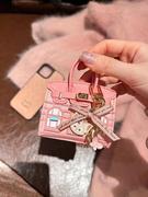迷你铂金包小众设计小房子耳机包车钥匙扣吊饰摆件可爱娃包口红包