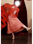 新中式订婚裙高级感敬酒礼服新娘结婚便装红色上衣两件套裙装