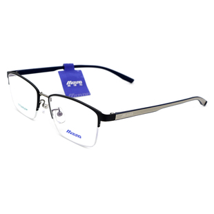 MIZUNO美津浓纯钛半框眼镜架男士商务舒适近视黑金眼镜框Z3006G