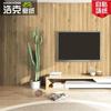 简约中式pvc自粘木纹墙纸木纹，色贴纸竖条木板，电视背景墙装饰壁纸