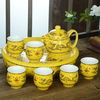 茶具套装整套功夫茶具，家用陶瓷大号，茶壶茶杯茶盘双层隔热