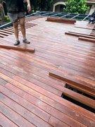 菠萝格防腐木地板户外栈道栏杆阳台花园葡萄架庭院木料葡萄架板材