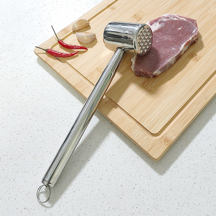 304不锈钢敲肉锤做牛排拍打器，猪排嫩肉针厨房，工具神器家用松肉锤