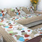 沙发垫四季坐垫单个尺寸双面，欧式布艺防滑田园组合沙发罩套巾
